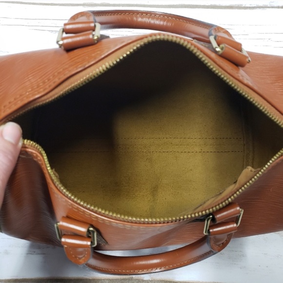 Louis Vuitton Speedy 25 Epi leather brown satchel